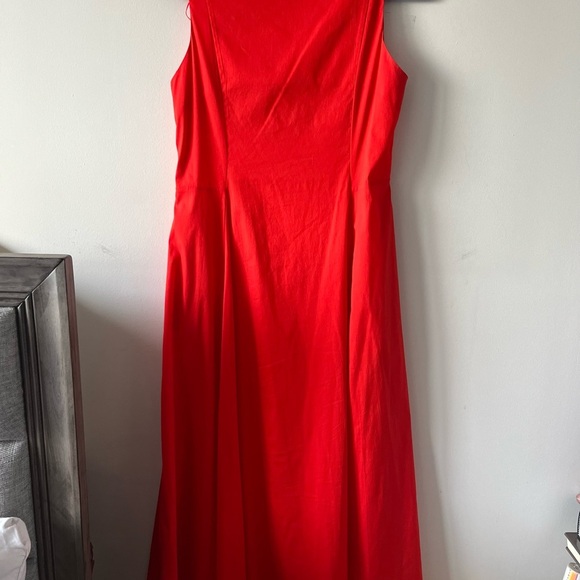 COS Red A-Line Midi Sleeveless Dress size 6 - Picture 9 of 13